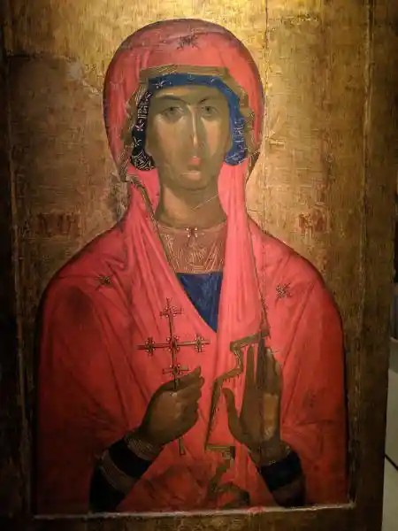 Icon with Saint Marina, from the church of Hagios Gerasimos, Argostoli